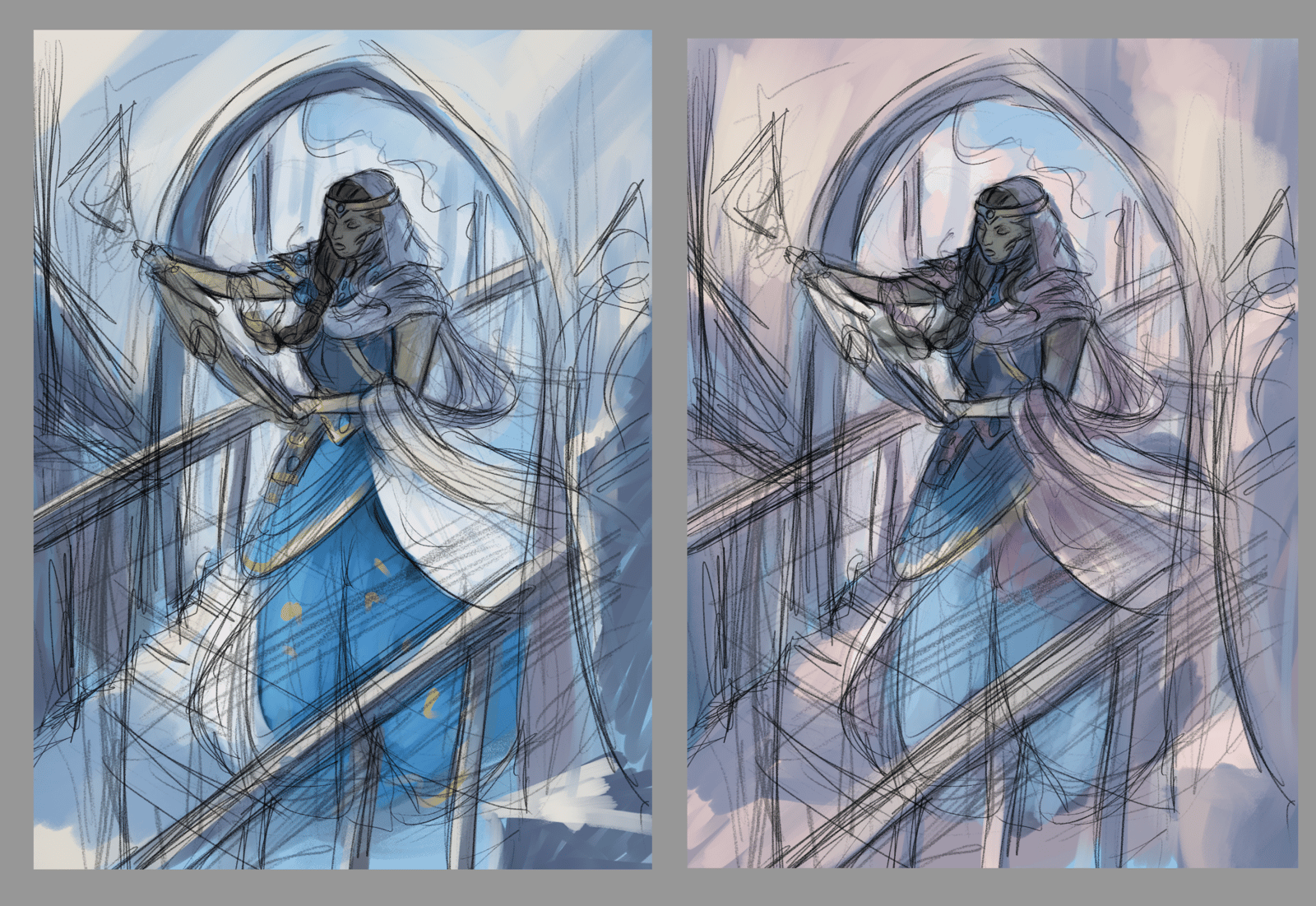 Two colors thumbnails
