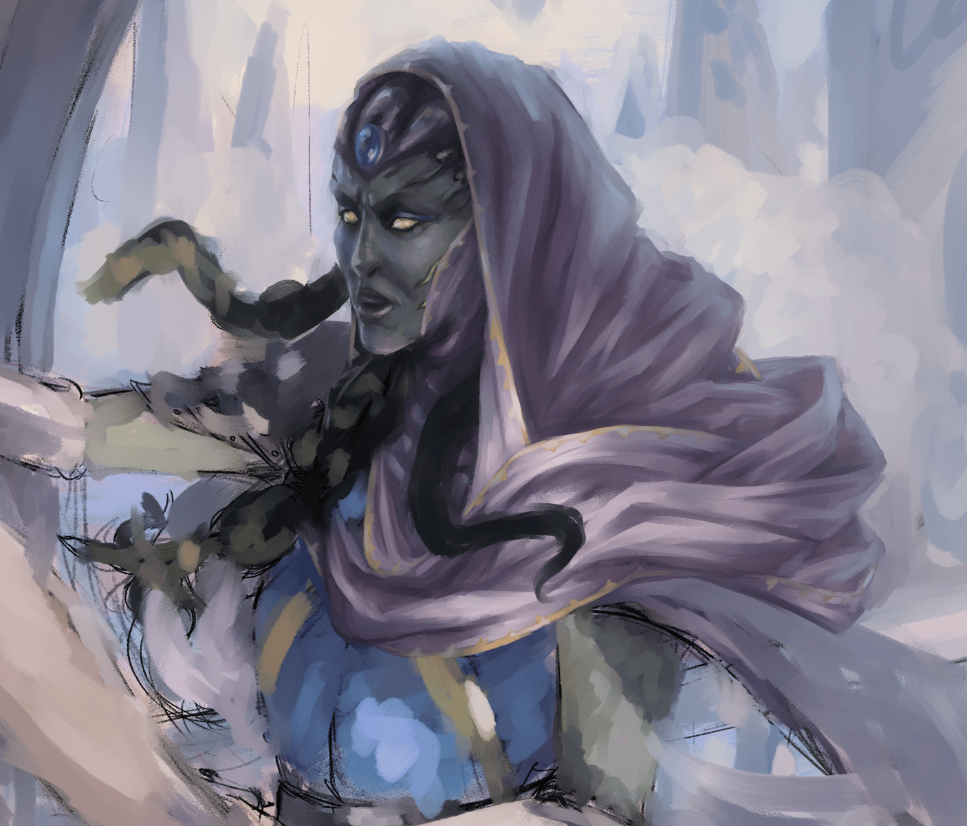 Half rendered Vraska