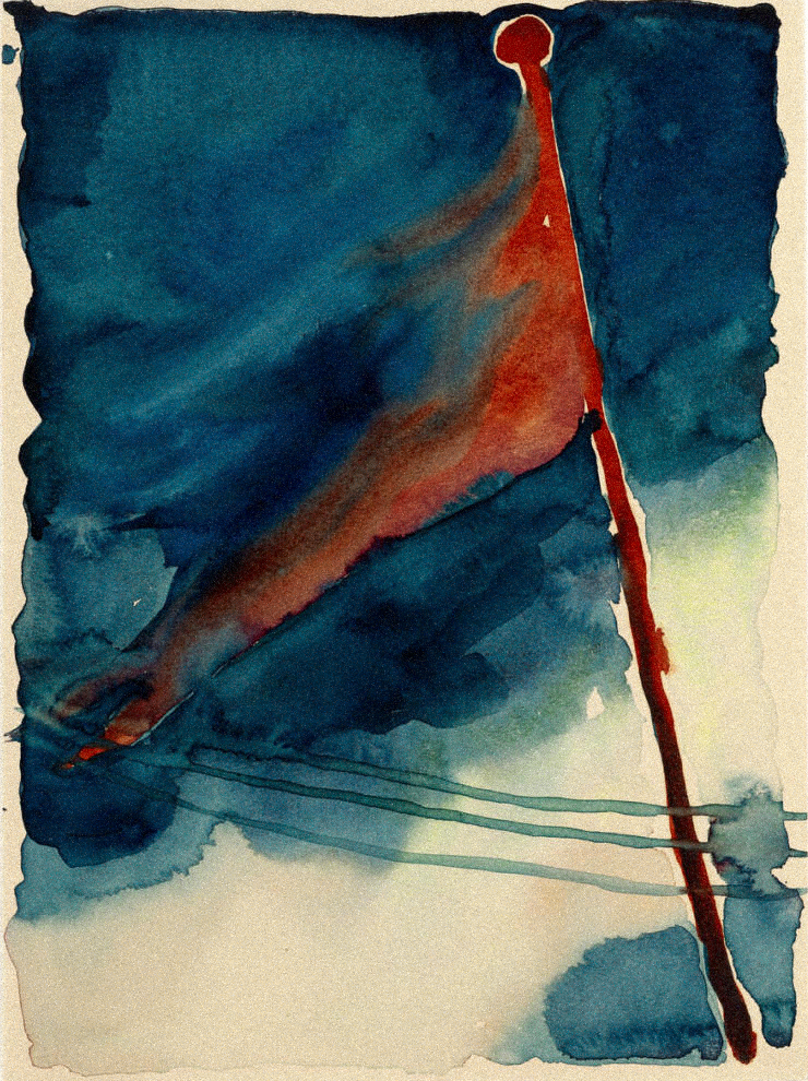 The Flag by Georgia O'Keefe via the Internet Archive