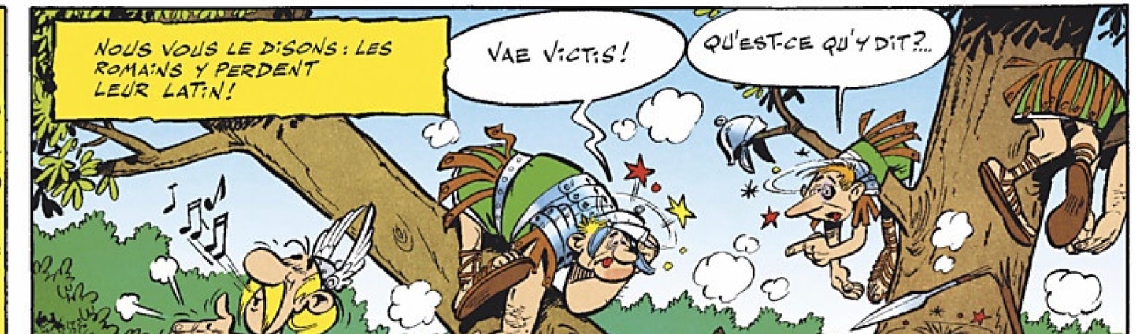 Knowing how Latin and modern French are related, this joke is meta!