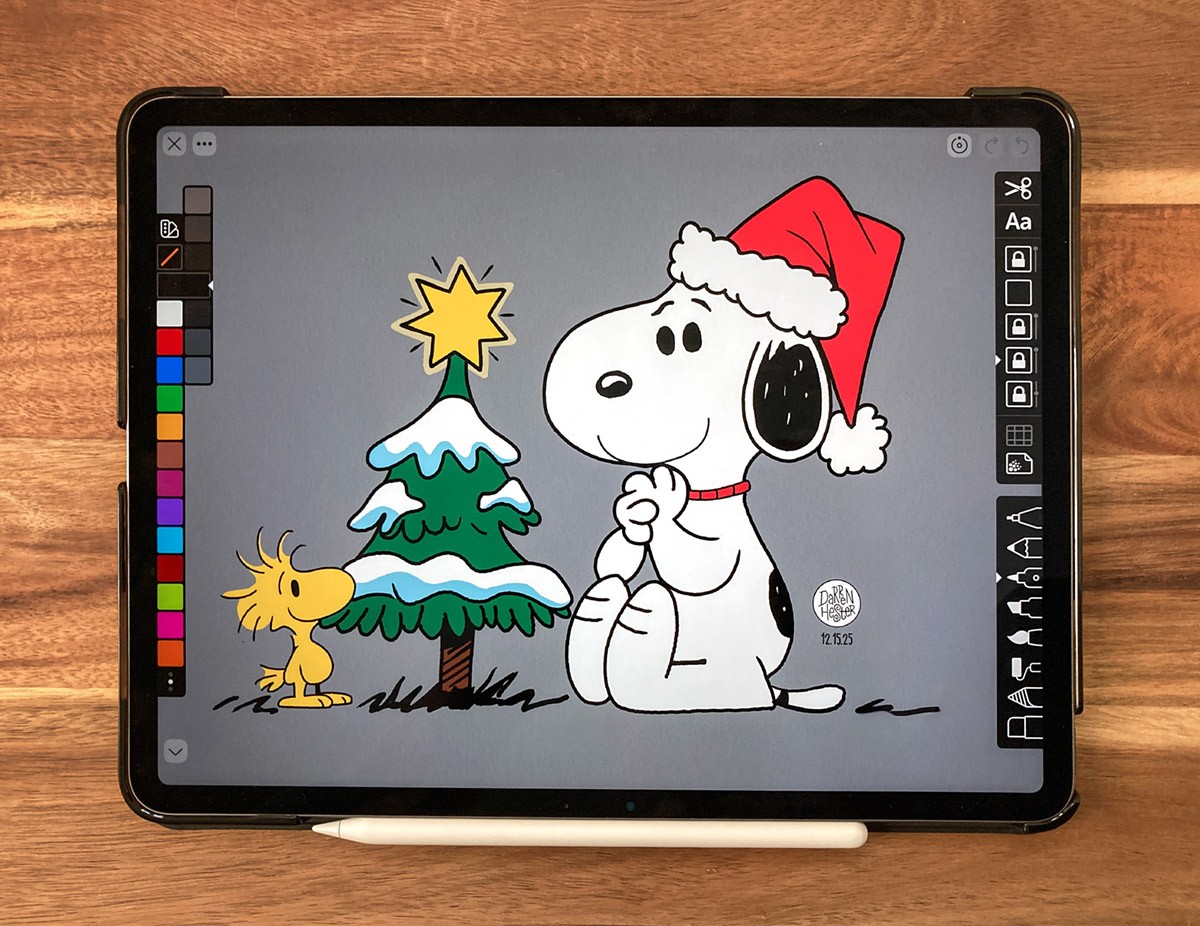 Linea Sketch app on my 13-inch iPad Air M3