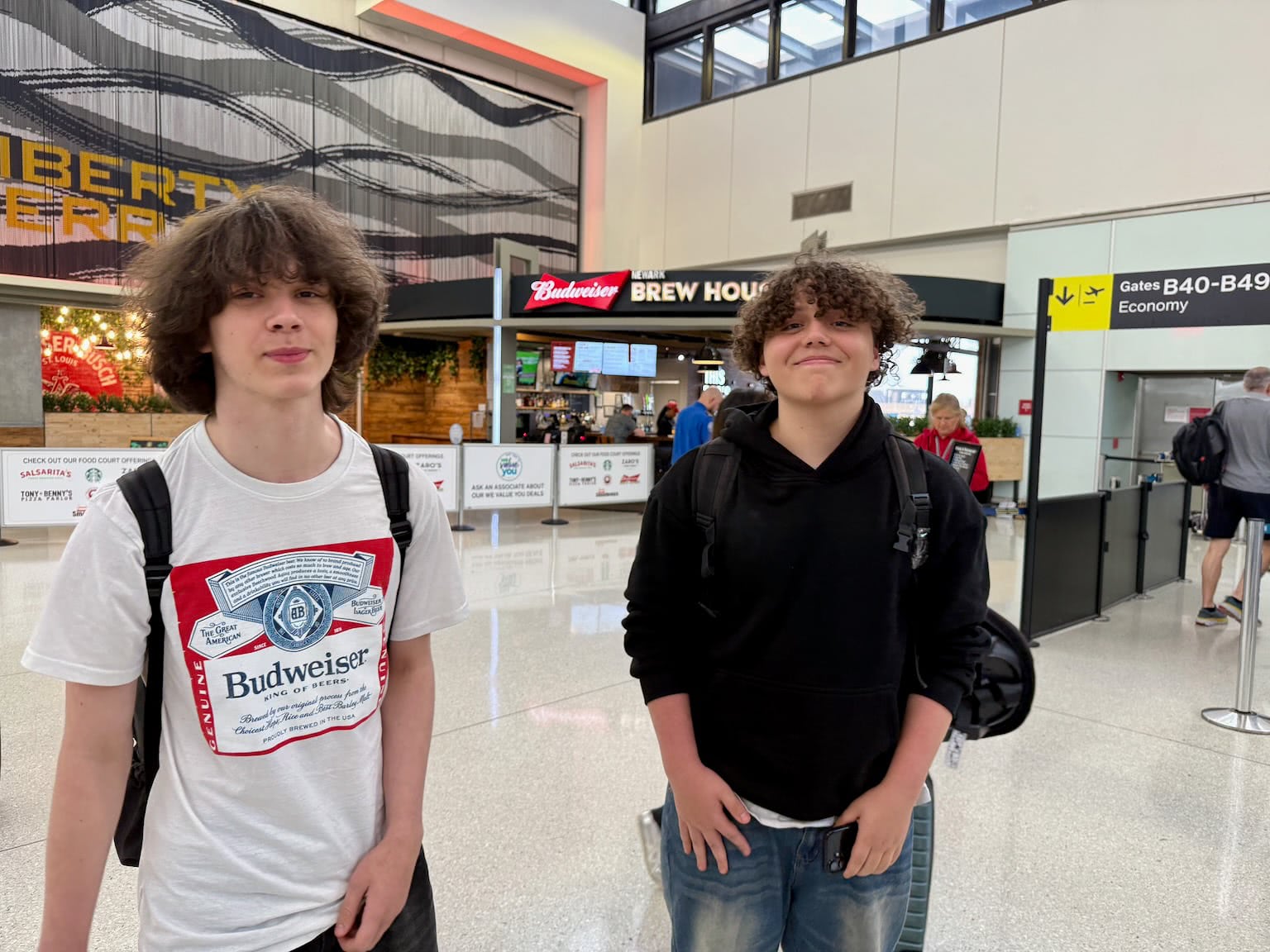 Nick and Alex at EWR