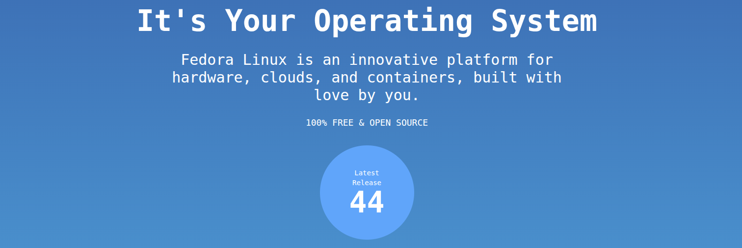 Enter Fedora!