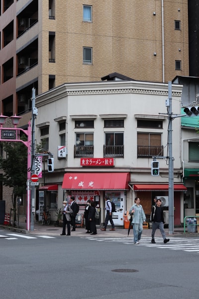 Ramen corner shop in Jimbocho.