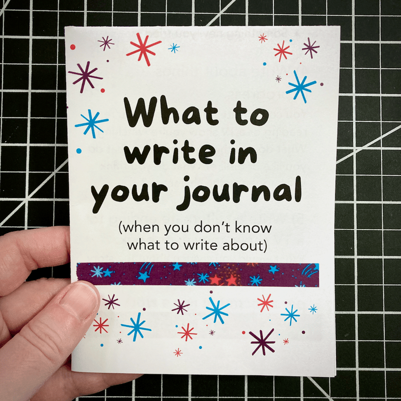 What to write in your journal