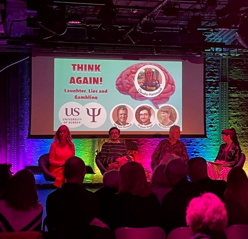 At "Think again! Laughter, Lies and Gambling"