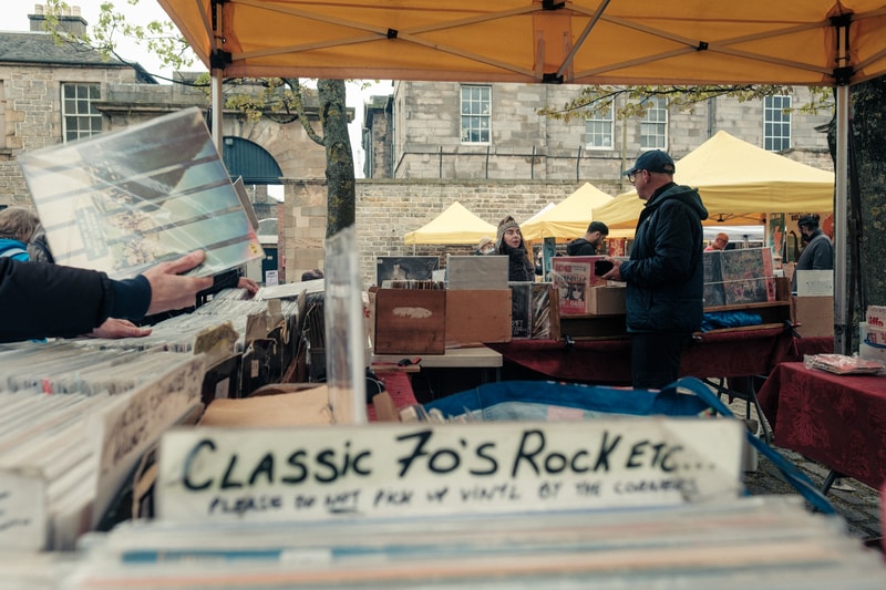 Saturday morning. Leith.