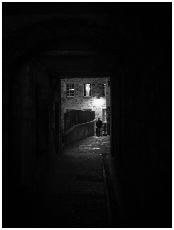 Dusk. Edinburgh.