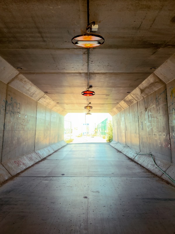96/365 - Lights on. Through the tunnel.